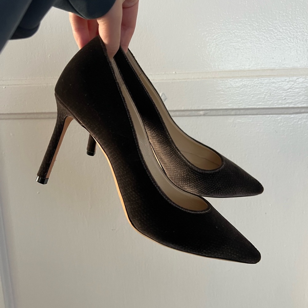 Jimmy Choo Romy Heels Size 36 Velvet Suede